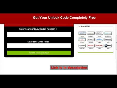 Free mitsubishi radio unlock code guides